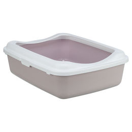 Produktbild von Trixie Katzentoilette Classic offene Schalentoilette aus Kunststoff lila weiß