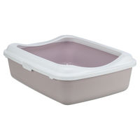Produktbild von Trixie Katzentoilette Classic offene Schalentoilette aus Kunststoff lila weiß
