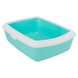 Produktbild von Trixie Katzentoilette Classic offene Schalentoilette aus Kunststoff mint weiß türkis