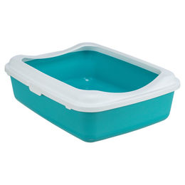 Produktbild von Trixie Katzentoilette Classic offene Schalentoilette aus Kunststoff petrol weiß