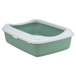 Produktbild von Trixie Katzentoilette Classic offene Schalentoilette aus Kunststoff salbeiweiß - 1 Stk.