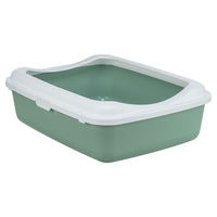 Produktbild von Trixie Katzentoilette Classic offene Schalentoilette aus Kunststoff salbeiweiß - 1 Stk.