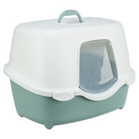 Produktbild von Trixie Katzentoilette Davio Top Haubentoilette aus Kunststoff Grün Weiß