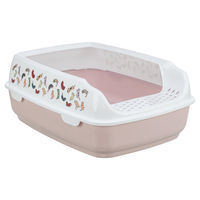 Produktbild von Trixie Katzentoilette Delio offene Schalentoilette aus Kunststoff lila weiß