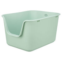 Produktbild von Trixie Katzentoilette Pavo offene Schalentoilette mit hohem Rand grau aus Kunststoff 44 x 32 x 55 cm