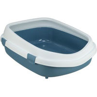 Produktbild von Trixie Katzentoilette Primo XXL Haubentoilette aus Kunststoff blau/weiß