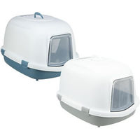 Produktbild von Trixie Katzentoilette Primo XXL Top Haubentoilette aus Kunststoff Blau Weiß 56 x 47 x 71 cm