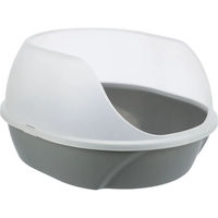 Produktbild von Trixie Katzentoilette Simao offene Schalentoilette aus Kunststoff grau 48 x 30 x 58 cm