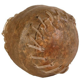 Produktbild von Trixie Kauspielzeug Chewing Ball aus Leder mit Rind und Büffel 180g 10 Stück