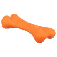 Produktbild von Trixie Kauspielzeug Knochen aus Naturkautschuk Orange für Hunde - 1 Stk.