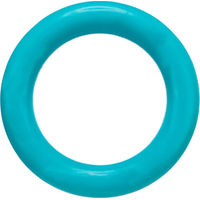 Produktbild von Trixie Kauspielzeug Ring aus Naturkautschuk für Hunde in Rot und Türkis - 15 cm