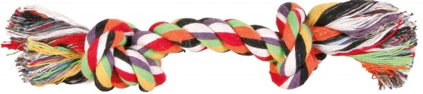 Trixie Kauspielzeug Zahnknoten aus Baumwolle bunt 26 cm - 1 Stk. – Bild 1 von 3