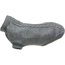 TRIXIE Kenton Hundepullover aus Wolle Grau Größe M 45 cm – Bild 1 von 6