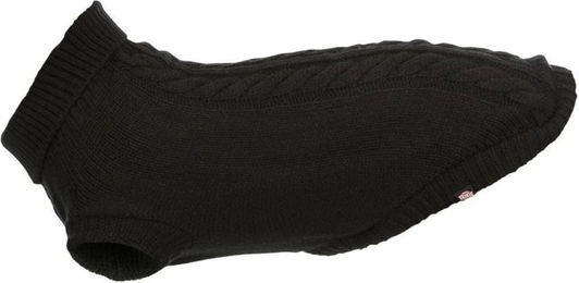 Produktbild von TRIXIE Kenton Hundepullover aus Wolle Schwarz Größe L 60 cm