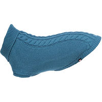 Produktbild von Trixie Kenton Jersey Winterpullover aus Wolle für Hunde Größe S Blau 33 cm - 1 Stk.