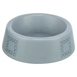 Produktbild von Trixie Keramik-Futternapf für Hunde in Grau/Blau mit 16 cm Durchmesser - 400 ml