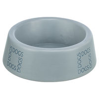 Produktbild von Trixie Keramik-Futternapf für Hunde in Grau/Blau mit 16 cm Durchmesser - 400 ml