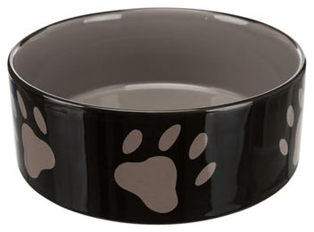 Trixie Keramik Futternapf mit Pfotenmotiv Braun 1,4 l - 2 x 1,4 l – Bild 1 von 1