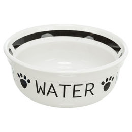 Trixie Keramik-Futternapf Water weiß/schwarz - 0,25 l – Bild 1 von 3