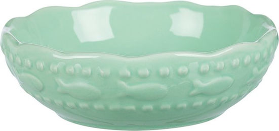 Produktbild von Trixie Keramiknapf Fisch Motiv Grün Türkis 250 ml Ø 13 cm - 250 ml