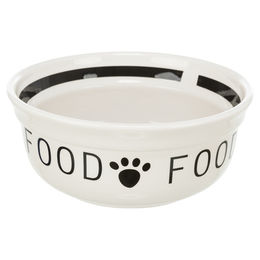 Trixie Keramiknapf Food weiß/schwarz 0,6 l - 0,6 l – Bild 1 von 3