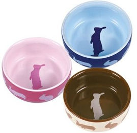 Trixie Keramiknapf für Kaninchen bunt 250 ml - 250 ml – Bild 1 von 9
