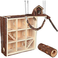 Produktbild von Trixie Kleintier Spielzeug Set aus Holz in Braun