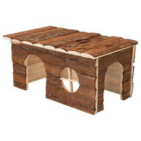 Produktbild von Trixie Kleintierhaus Jerrik aus Rindenholz für Kaninchen und Meerschweinchen 40 x 23 x 20 cm