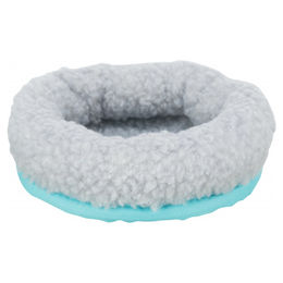 Produktbild von Trixie Kleintierkuschelbett aus Baumwolle Grau 16 x 13 cm für Hamster Meerschweinchen Kaninchen und Mäuse