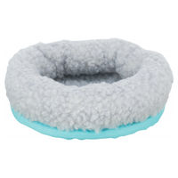 Produktbild von Trixie Kleintierkuschelbett aus Baumwolle Grau 16 x 13 cm für Hamster Meerschweinchen Kaninchen und Mäuse