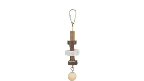 Produktbild von Trixie Knabberbällchen aus Holz für Vögel und Papageien in Natur Braun - 1 Stk.