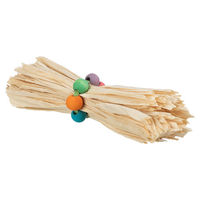 Produktbild von Trixie Knabberspielzeug für Kaninchen aus Holz mit Maisblatt und Holzperlen