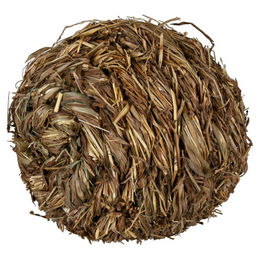 Produktbild von Trixie Knabberspielzeug Grasball mit Schelle für Meerschweinchen und Kaninchen aus Naturmaterialien Braun 10 cm