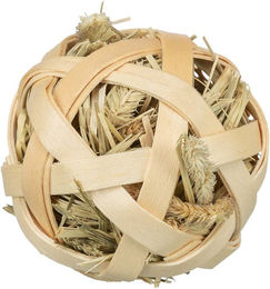 Trixie Knabberspielzeug Heuball mit Bambus für Kaninchen - 5 cm – Bild 1 von 3