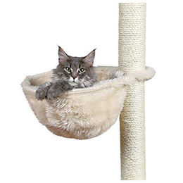 Produktbild von Trixie Komfort-Tasche für Kratzbaum aus Plüsch mit Metallrahmen in Beige Durchmesser 38 cm
