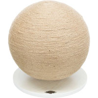Produktbild von Trixie Kratzball für Katzen aus Holz und Jute mit Platte 29 x 31 cm