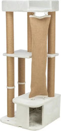 Trixie Kratzbaum Active weiß mit Klettersack 150 cm aus Plüsch – Bild 1 von 3