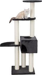 Trixie Kratzbaum Alicante für Katzen in Anthrazit mit Plüschbezug 142 cm – Bild 1 von 2