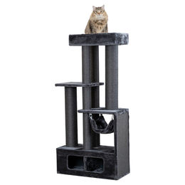 Trixie Kratzbaum Antonio für Katzen in Grau aus Plüsch 167 cm – Bild 1 von 5