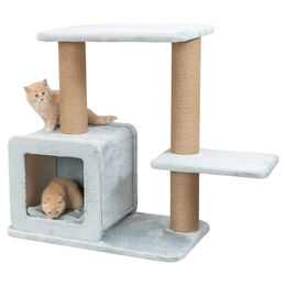 Trixie Kratzbaum Elena für Katzen in Salbei mit Plüsch 83 cm – Bild 1 von 9