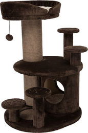 Trixie Kratzbaum Emil Senioren Katzenbaum braun/beige aus Plüsch – Bild 1 von 12