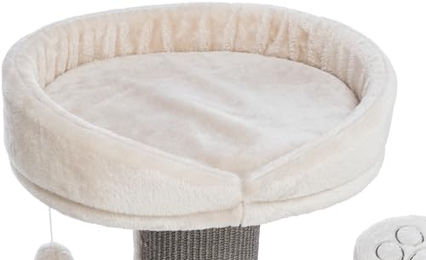 Produktbild von Trixie Kratzbaum Emil Senioren Kratzbaum für Katzen 96 cm Grau/Beige mit Sisal