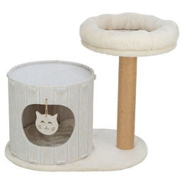 Produktbild von Trixie Kratzbaum Filia für Katzen aus Plüsch in Beige und Grau