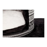 Produktbild von TRIXIE Kratzbaum Giada Katzenbaum mit Hängematte in Schwarz/Weiß 117 cm