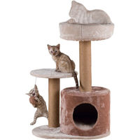 Produktbild von TRIXIE Kratzbaum Gianni für Katzen in Beige mit Plüschbezug 80 cm