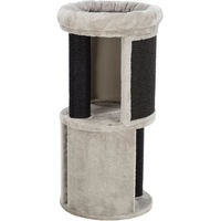 Produktbild von Trixie Kratzbaum Giorgia grau mit Kratztonne und Kuschelbett 82 cm