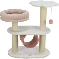 Produktbild von Trixie Kratzbaum Isabella für Katzen in Weiß/Rosa mit Plüsch 70 cm