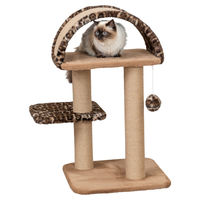 Produktbild von Trixie Kratzbaum Leo für Katzen, mehrstöckiger Katzenbaum mit Sisal-Kratzflächen in Braun, 85 cm
