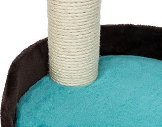 Trixie Kratzbaum Lugo für Katzen in Braun/Türkis mit Sisal – Bild 1 von 6