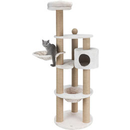 Trixie Kratzbaum Nigella für Katzen in Grau aus Plüsch 177 cm – Bild 1 von 3